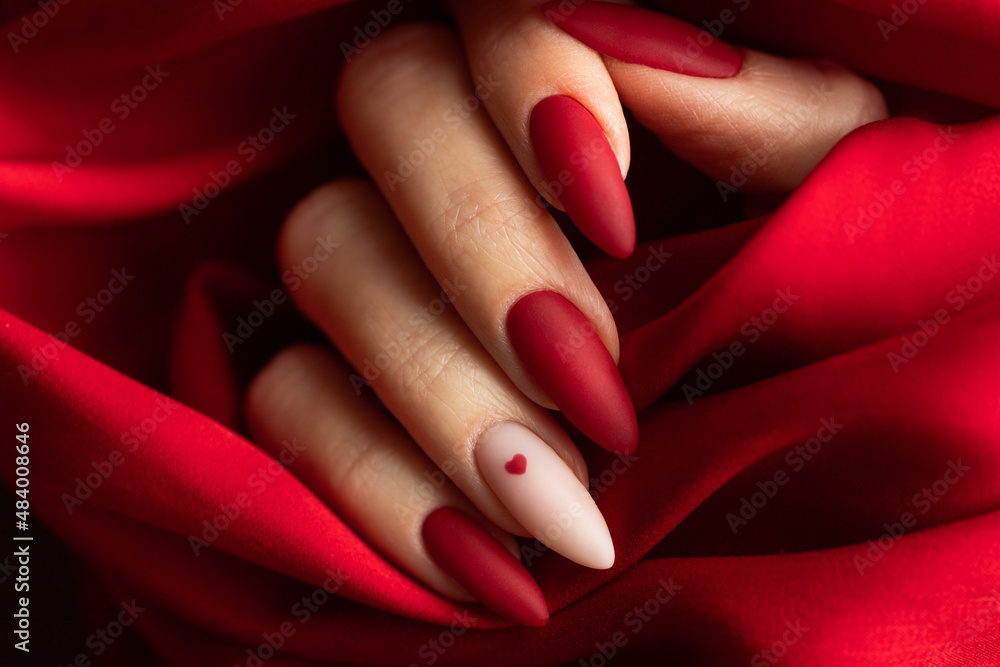 Matte Red Bottom Nails Limited Edition Red Bottom Nail Polish Red
