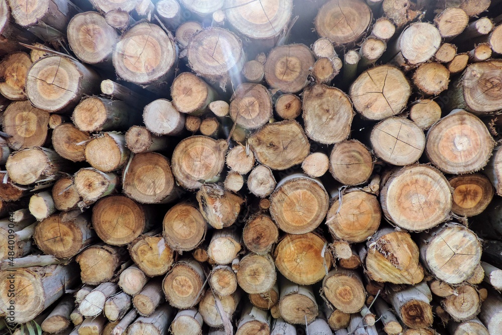 stack of wood with flare stack of wood with flare