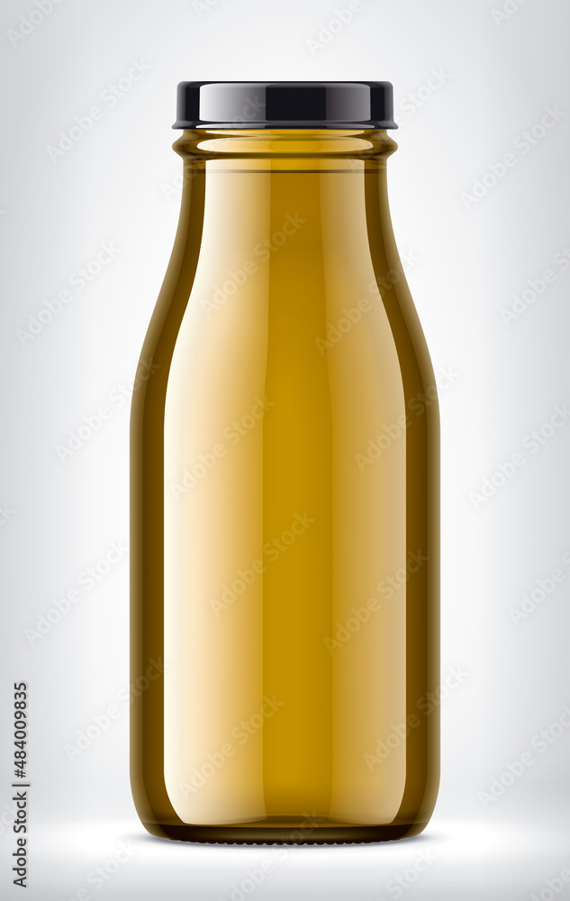 Color Glass Bottle on background. Color Glass Bottle on background.