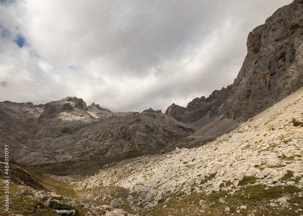 Fototapeta premium Hiking in the Picos de Europa, Spain