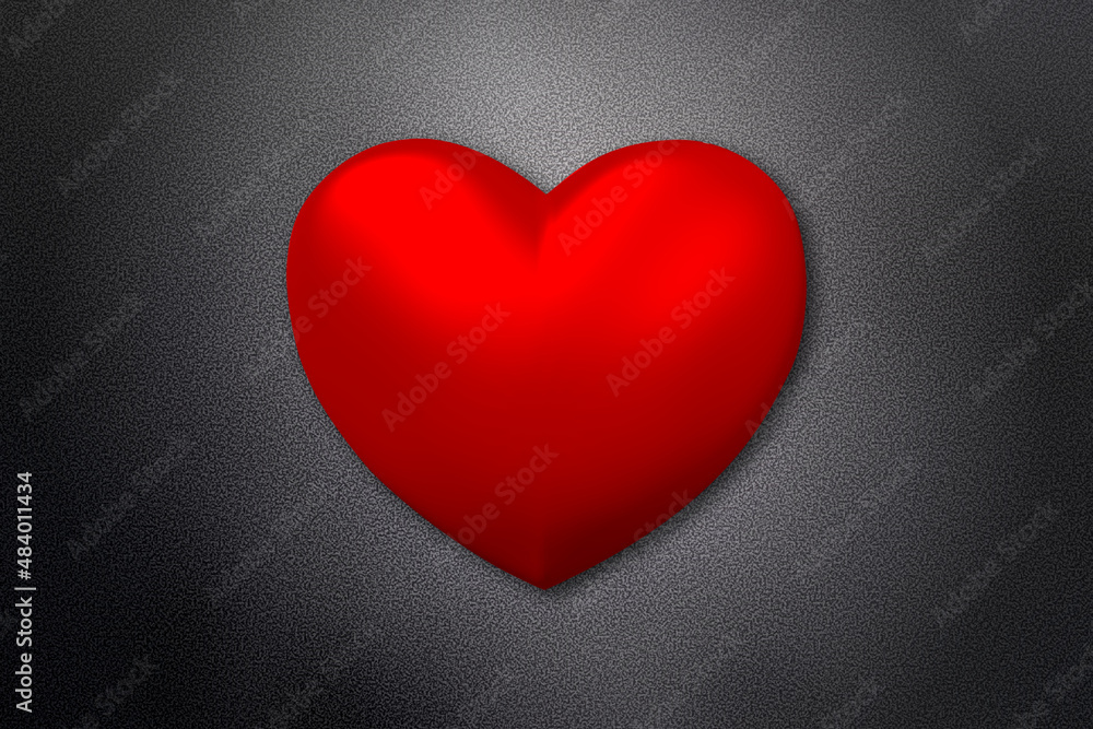 Geometrical heart shape isolated on black background Geometrical heart shape isolated on black background