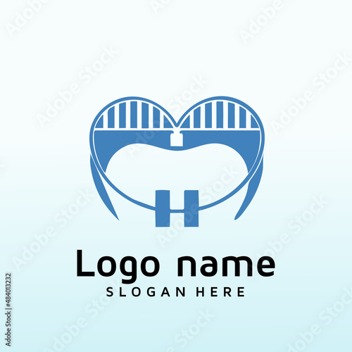 Clean and modern logo for a new orthodontic dental bridge