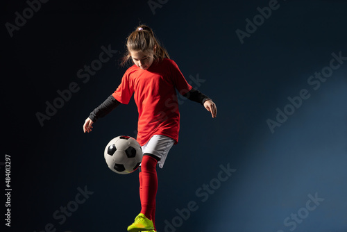  Girl play with soccer ball © Dusan Kostic
