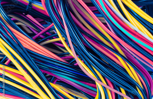 background of multi colored Cable