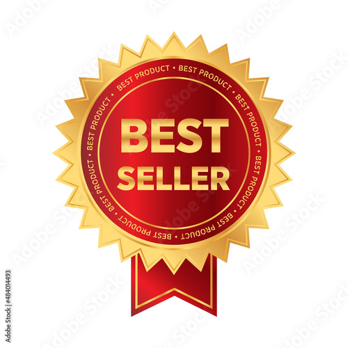 best seller product label