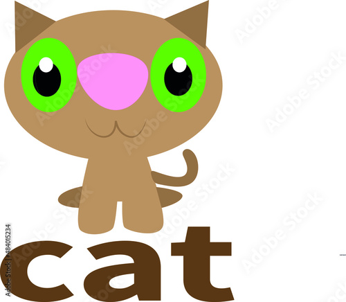 gatito cafe, gatito, kitty, bonito, ilustraciones de gatitos, vectorres de gatito, muñecos de gatitos, gatos © laura