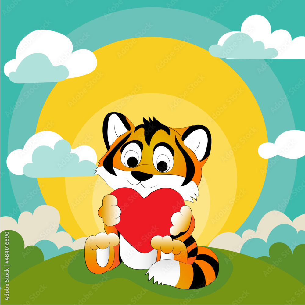 Cute Tiger Character Cute Tiger Character