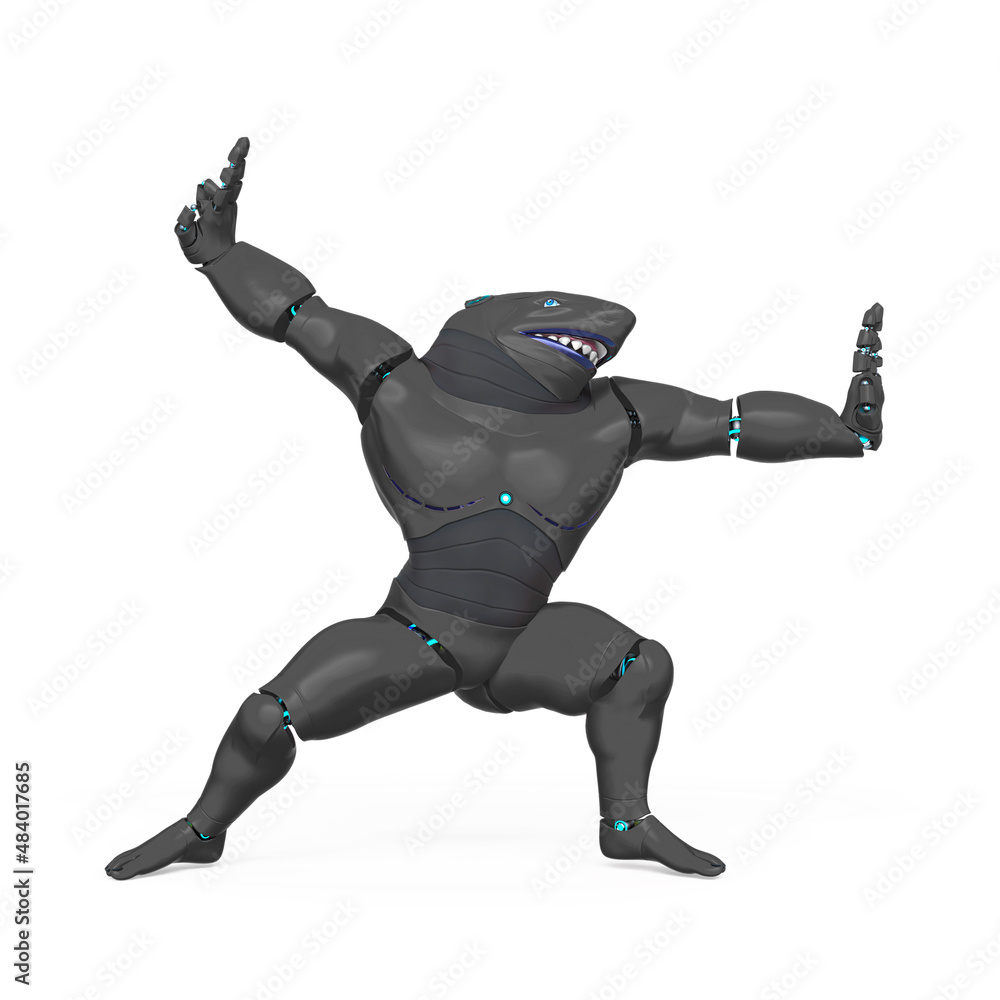 cyber shark is doing some karate or mma move cyber shark is doing some karate or mma move