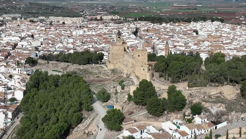 Hermosa alcazaba de la época musulmana en la ciudad de Antequera, Málaga photo