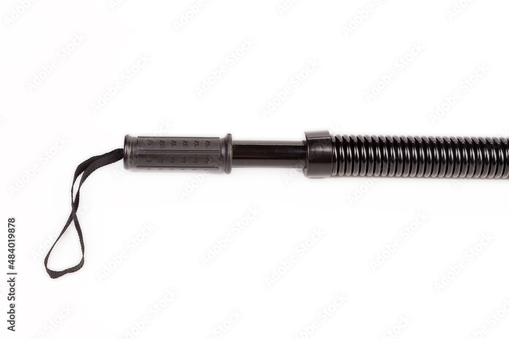 Metal spring arm expander in black. Metal spring arm expander in black.