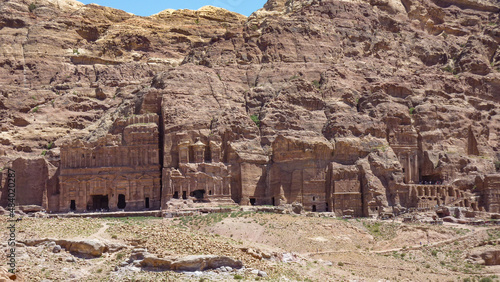 Rangée de temples à Pétra - Jordanie