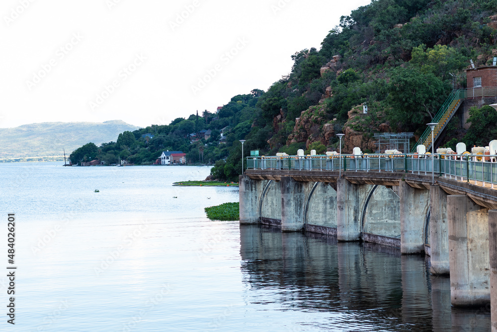 Naklejka premium Hartbeespoort Dam also known as Harties, in the North West Province of South Africa, Africa