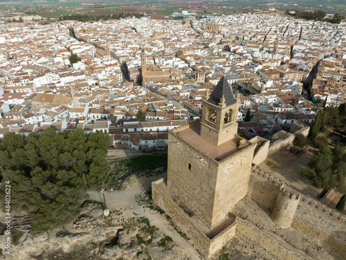 Antigua alcazaba de la época musulmana en la ciudad de Antequera, Málaga	 photo