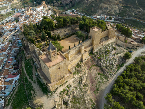 Hermosa alcazaba de la época musulmana en la ciudad de Antequera, Málaga photo