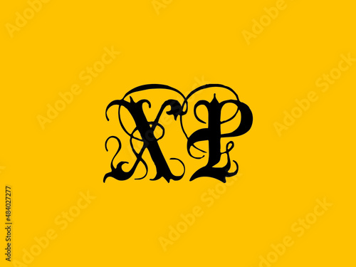 Calligraphy XP Logo, Creative XP abstract letters logo design