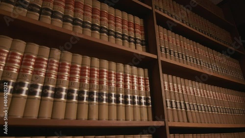 Law Library Books Dolly Move Background 02