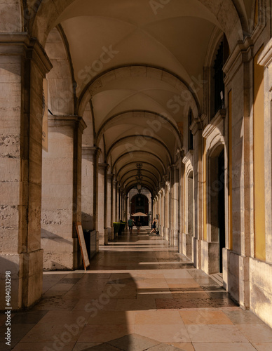 Beautiful architecture composition in Lisbon Portugal