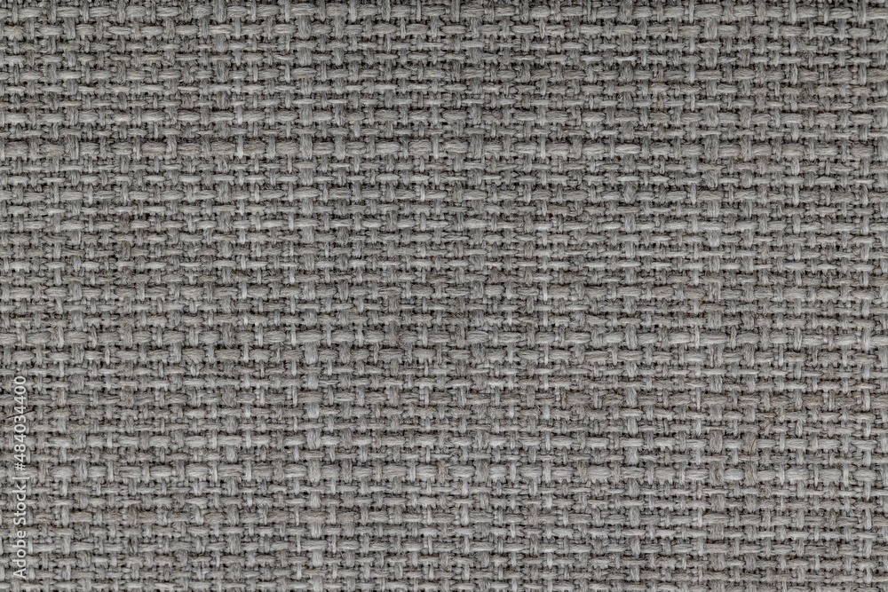Dark gray linen fabric texture close up Dark gray linen fabric texture close up