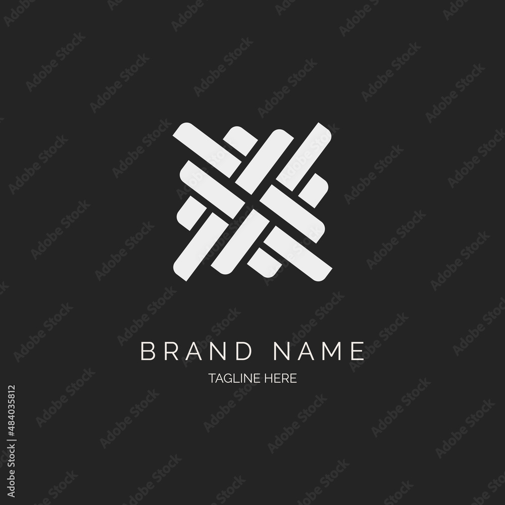 Obraz premium modern ornament logo design template vector for brand or company and other