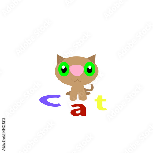 gatito, vectores de gatitos, gatos cafes, vectores de gatitos, gatos, felinos © laura