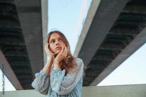 Wallpaper Mural Portrait of a young beautiful girl Torontodigital.ca