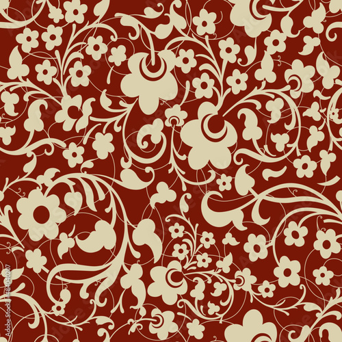 Mockup seamless pattern in medieval style