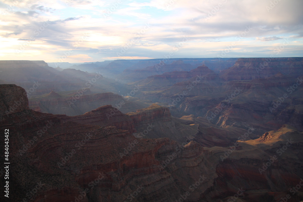 Φωτογραφία The sunrise on the south rim of the Grand Canyon National Park
