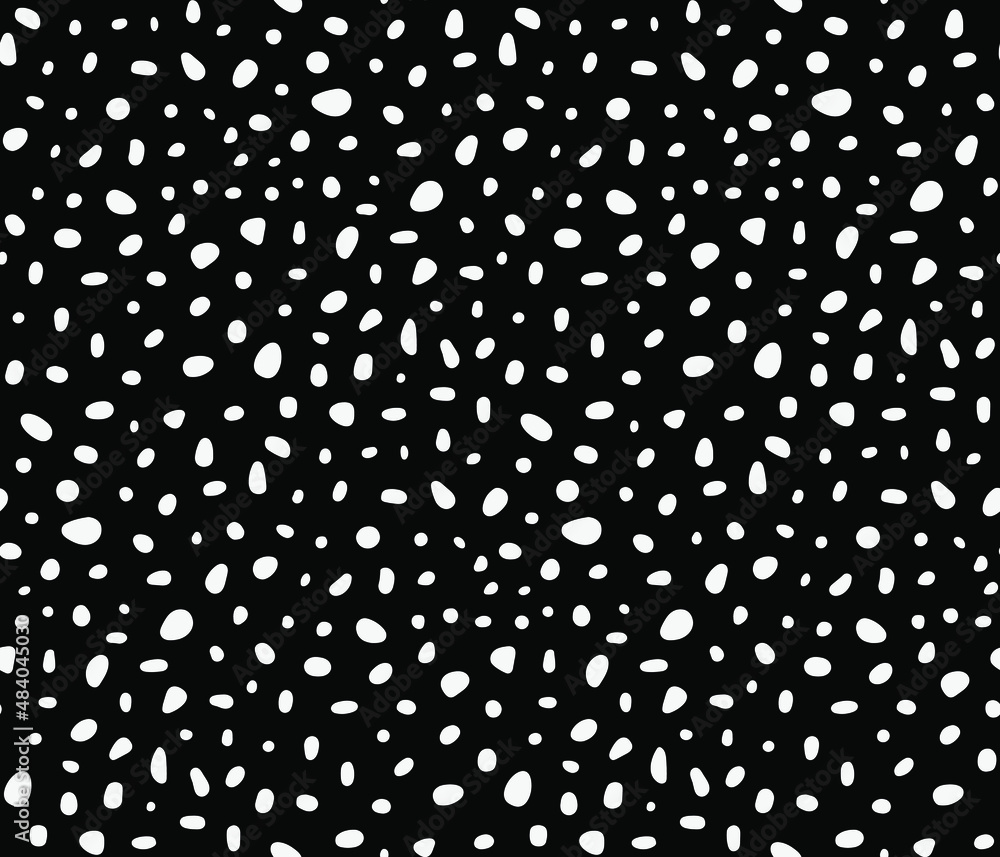Black and white polka dots pattern. Petit pop pattern. Vector seamless pattern Black and white polka dots pattern. Petit pop pattern. Vector seamless pattern