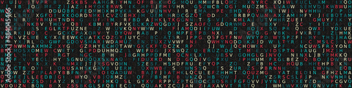 Abstract Geometric Pattern generative computational art illustration