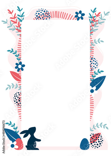 Ostern Ostermotiv Hintergrund mit Osterhase, modernes design