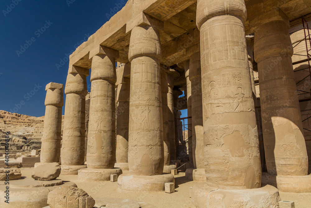 Ramesseum (Mortuary temple of Ramesses II) at the Theban Necropolis, Egypt Ramesseum (Mortuary temple of Ramesses II) at the Theban Necropolis, Egypt
