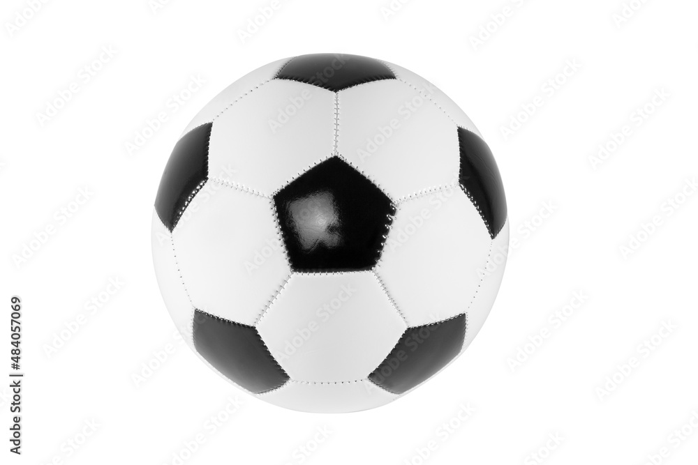New soccer ball on white background. Football. New soccer ball on white background. Football.