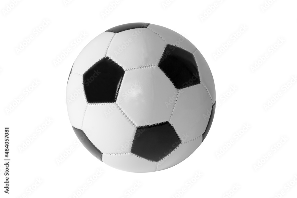 New soccer ball on white background. Football. New soccer ball on white background. Football.