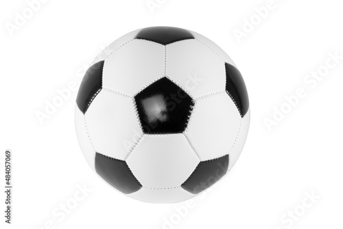 New soccer ball on white background. Football.