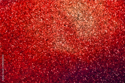 A board painted with colored spray paint red with glitter