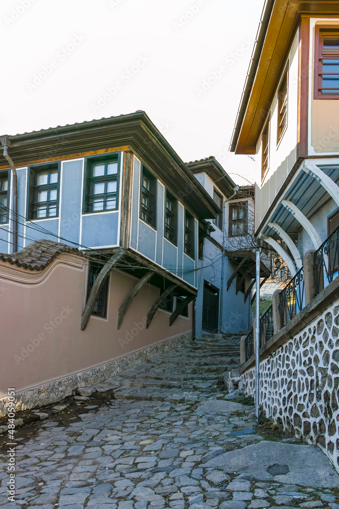 The old town in city of Plovdiv, Bulgaria