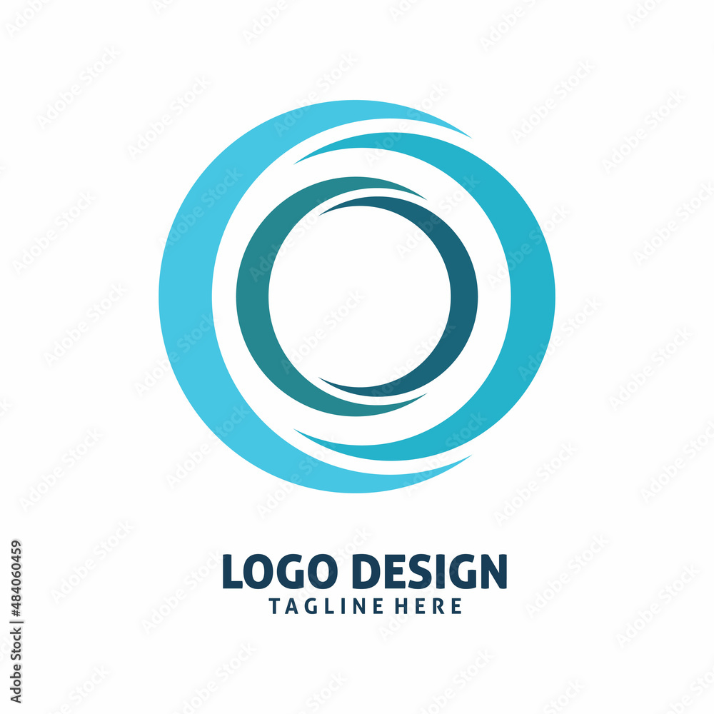 circle hollow color line logo design circle hollow color line logo design