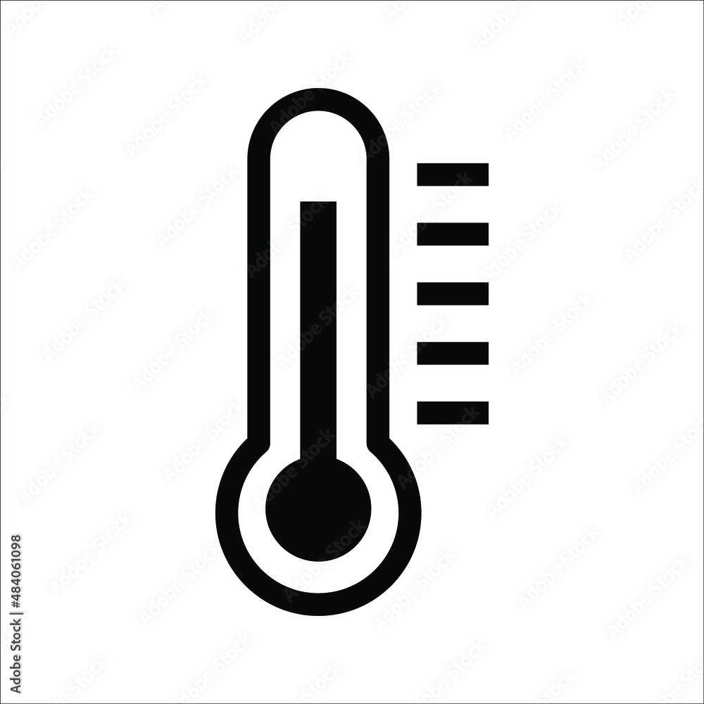 Temperature flat vector icon. Chill symbol concept isolated. Medicine thermometer. Weather, hot and cold climate in trendy style for web site, mobile app design. Logo illustration. Temperature flat vector icon. Chill symbol concept isolated. Medicine thermometer. Weather, hot and cold climate in trendy style for web site, mobile app design. Logo illustration.