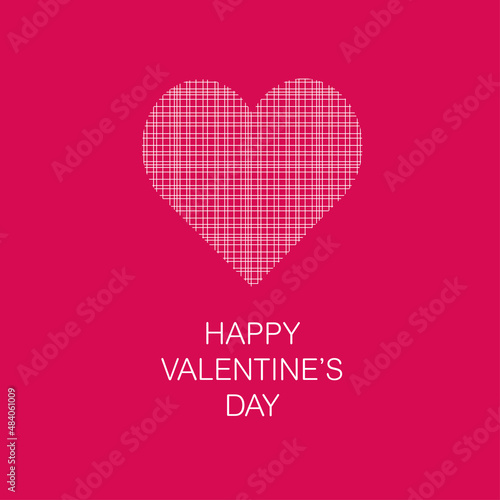 Happy Valentine's Day lettering banner	