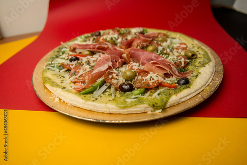 Pizza italiana casera