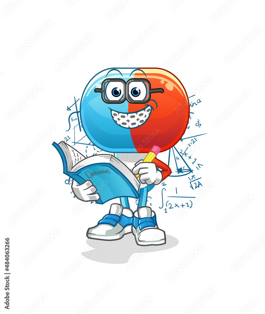 capsule head cartoon geek. cartoon mascot vector capsule head cartoon geek. cartoon mascot vector