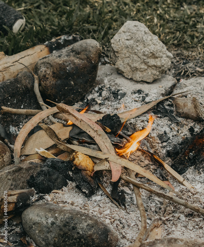 Campfire going out