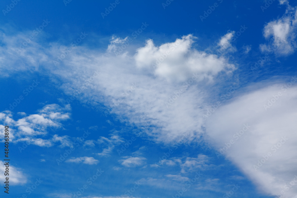 Cloud formation at blue sky . Summer day sky Cloud formation at blue sky . Summer day sky