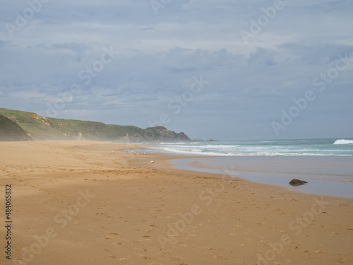Johanna Beach on a windy and overcast summer afternoon - Johanna  Victoria  Australia