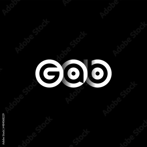 GAB Letter Initial Logo Design Template Vector Illustration