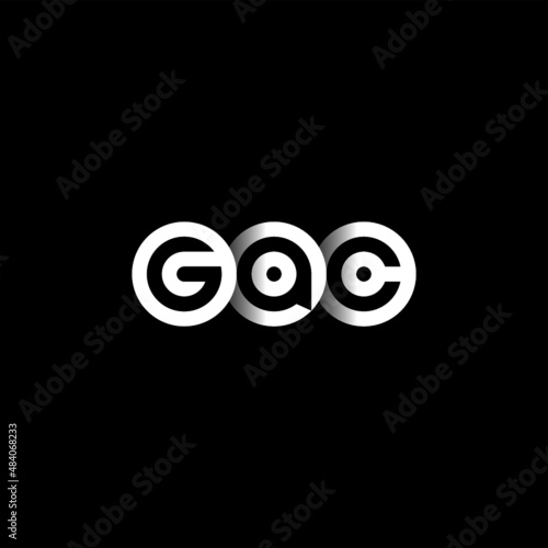 GAC Letter Initial Logo Design Template Vector Illustration