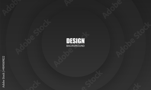 Abstract. Geometric shape black overlab background. Vector.