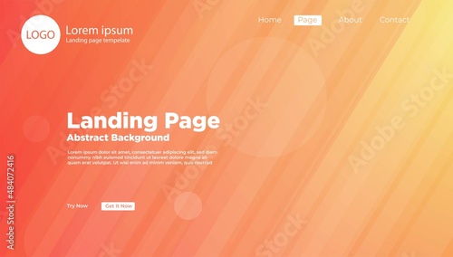 Geometric Bright Background for Website Landing Page and Wallpaper - EPS 10
