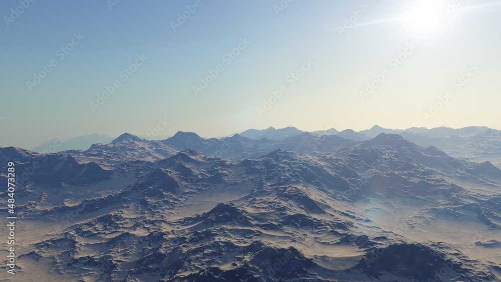 alien planet landscape sci fi spatial background, view from planet surface with spectacular sky, realistic digital illustration alien planet landscape sci fi spatial background, view from planet surface with spectacular sky, realistic digital illustration