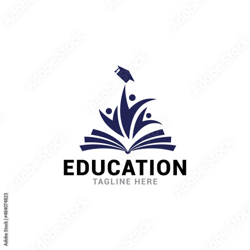 Playgroup, preschool, kindergarten logo template